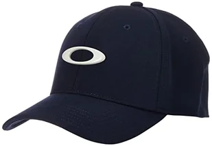 Oakley Apparel and Accessories męska czapka z daszkiem Stretch Fit Hats Tincan Cap, Fathom/Light Grey, S-M - Czapki damskie - miniaturka - grafika 1