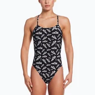 Stroje kąpielowe - Strój pływacki jednoczęściowy damski Nike Hydrastrong Cutout - miniaturka - grafika 1