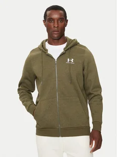 Under Armour Bluza Essential Fleece 1373881 Zielony Regular Fit - Bluzy męskie - miniaturka - grafika 1