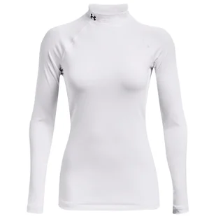 Koszulka damska Under Armour Authentics Mockneck Rozmiar: M / Kolor: biały - Koszulki sportowe damskie - miniaturka - grafika 1
