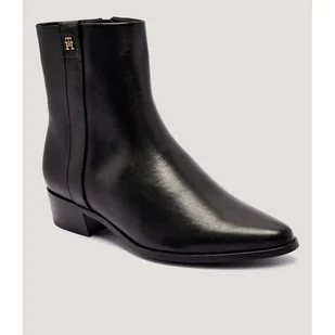Tommy Hilfiger Skórzane botki - Botki damskie - miniaturka - grafika 1