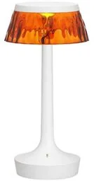 Flos - Bon Jour Unplugged Lampa Stołowa Biało/Bursztynowa Flos - Lampy stojące - miniaturka - grafika 1
