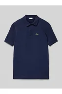 Koszulki i topy damskie - Koszulka polo o kroju regular fit z detalem z logo - Lacoste - miniaturka - grafika 1