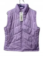 Bluzki damskie - Only Kamizelka Damska Pikowana Z Zamkiem Jasno Fioletowa M K1A - miniaturka - grafika 1