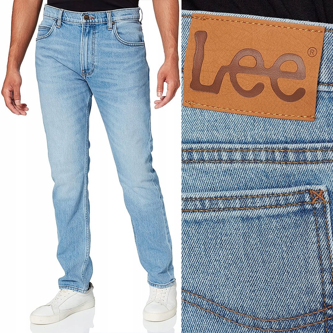 Lee RIDER SLIM Worn New Hill dopasowane męskie spodnie jeansowe W28 L32