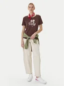 Spodnie damskie - Roxy Jeansy Cloudbreak Mid Sandbar ERJDP03324 Écru Barrel Fit - miniaturka - grafika 1