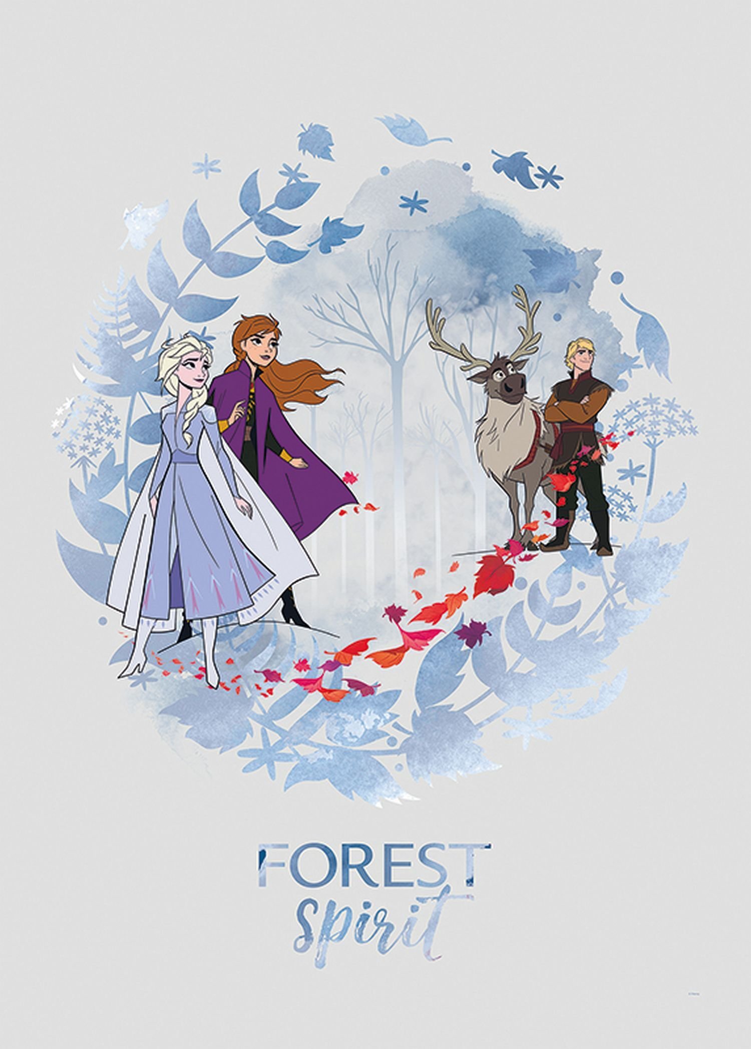 Disney plakat Mrożony niebieskim - 610145 - 50 x 70 cm