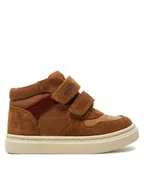 Buty dla chłopców - Geox Sneakersy B Nashik Boy B465NA 022CL C6078 M Brązowy - miniaturka - grafika 1