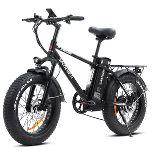 SAMEBIKE XWC05 Electric Mountain Bike 20'' Tire 750W Brushless Geared Motor 13Ah Battery 35km/h Max Speed - Silver - Rowery elektryczne - miniaturka - grafika 3