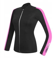 Kurtki rowerowe - Damska koszulka rowerowa zeroRH+ Spirit LS FZ BLACK-DEEP PINK - XL - miniaturka - grafika 1