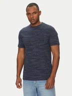 Koszulki męskie - Blend T-Shirt 20718299 Granatowy Regular Fit - miniaturka - grafika 1
