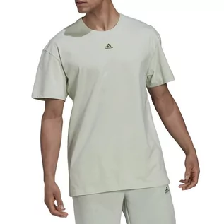 Koszulki sportowe męskie - Koszulka adidas Essentials FeelVivid Drop Tee HK2855- zielona - Adidas - grafika 1