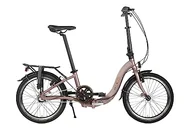 Rowery - U.GO Unisex Adult Now U •GO i3 Folding Bike 20", Low Entry, składane koła, brązowe, uniwersalne - miniaturka - grafika 1