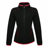 Kurtki damskie - Regatta Damska kurtka polarowa Ashmore z zamkiem błyskawicznym Czarny/Czerwony 12 - miniaturka - grafika 1