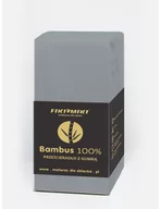 Prześcieradła dla dzieci - Fiki Miki Prześcieradło bambusowe 120x60 szare - miniaturka - grafika 1