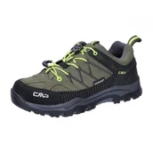 Buty dla chłopców - CMP Dziecięce buty Rigel Low Trekking WP, buty unisex dla dzieci i młodzieży, Olive Yellow Fluo, 37 EU - miniaturka - grafika 1