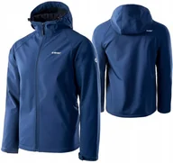Kurtki męskie - Męska Kurtka Przejściowa Softshell Hi-tec Neti Membrana 8000mm Granat r M - miniaturka - grafika 1