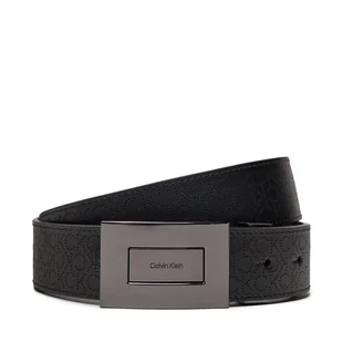 Pasek Męski Calvin Klein Adj/Rev Formal Plaque Mono 35mm K50K511573 Czarny - Paski - miniaturka - grafika 1