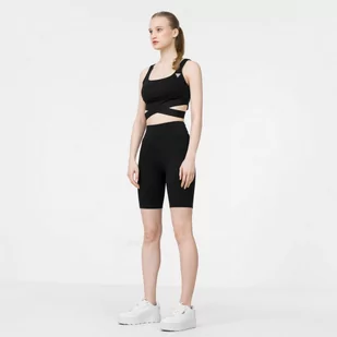 Damskie kolarki basic GUESS DELICIA BIKER - czarne - Spodnie sportowe damskie - miniaturka - grafika 1