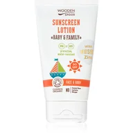 Balsamy i kremy do opalania - Delikatny krem na słońce SPF 50+ dla niemowląt i całej rodziny Wooden Spoon 150 ml - miniaturka - grafika 1
