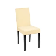 Krzesła - Skórzane krzesło do jadalni Kelly w kolorze beżowym - miniaturka - grafika 1