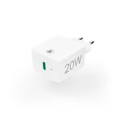 Ładowarki do telefonów - Philips Ładowarka sieciowa Hama 20W PD QC 3.0 z wyjściem USB-C biała kompatybilna z iPhone 210535 - miniaturka - grafika 1
