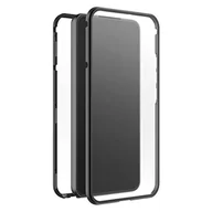 Etui i futerały do telefonów - Black Rock - Etui ochronne ze szkła 360 stopni pasuje do Samsung Galaxy S23 Plus I etui na telefon komórkowy, zamknięcie na magnes, Cover (przezroczyste z czarną ramką) - miniaturka - grafika 1