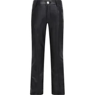 Spodnie sportowe damskie - Guess Spodnie | flare fit - miniaturka - grafika 1