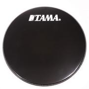 Akcesoria do perkusji - TAMA 24" Bassdrum skóra rezonansowa czarna z białym logo (BK24BMWS) BK24BMWS - miniaturka - grafika 1