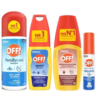 SC Johnson OFF! Zestaw Środki przeciw kleszczom i komarom (3x100 ml) + żel Akut po ukąszeniu owadów 25 ml - Zwalczanie i odstraszanie szkodników - miniaturka - grafika 1