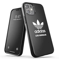 Etui i futerały do telefonów - Adidas OR SnapCase Los Angeles iPhone 12 mini czarny/black 43882 - miniaturka - grafika 1