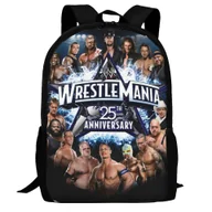 Torby na laptopy - Plecak WWE dla dzieci Chłopcy Dziewczęta Wielofunkcyjne plecaki szkolne o dużej pojemności Lekka sportowa torba podróżna na laptopa Plecak dzienny ... - miniaturka - grafika 1