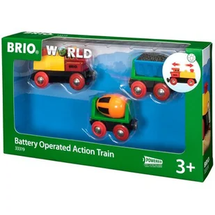 Brio Lokomotywa z betoniarką - Pociągi dla dzieci - miniaturka - grafika 1