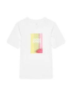 Jack&Jones T-Shirt Varenna 12278349 Biały Regular Fit - Koszulki męskie - miniaturka - grafika 1