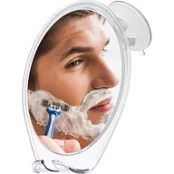 Lusterka do makijażu - Lustro prysznicowe z powłoką antyparową i mocną przyssawką – lustro łazienkowe, 5-krotne lustro powiększające, przezroczyste, antyparowe - miniaturka - grafika 1