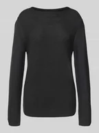 Swetry damskie - Sweter z dzianiny o kroju regular fit z czystej bawełny - miniaturka - grafika 1
