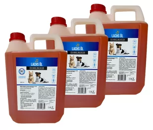 LAB V Olej z łososia dla psów i kotów 3x 5000ml  15L - Suplementy i witaminy dla psów - miniaturka - grafika 1