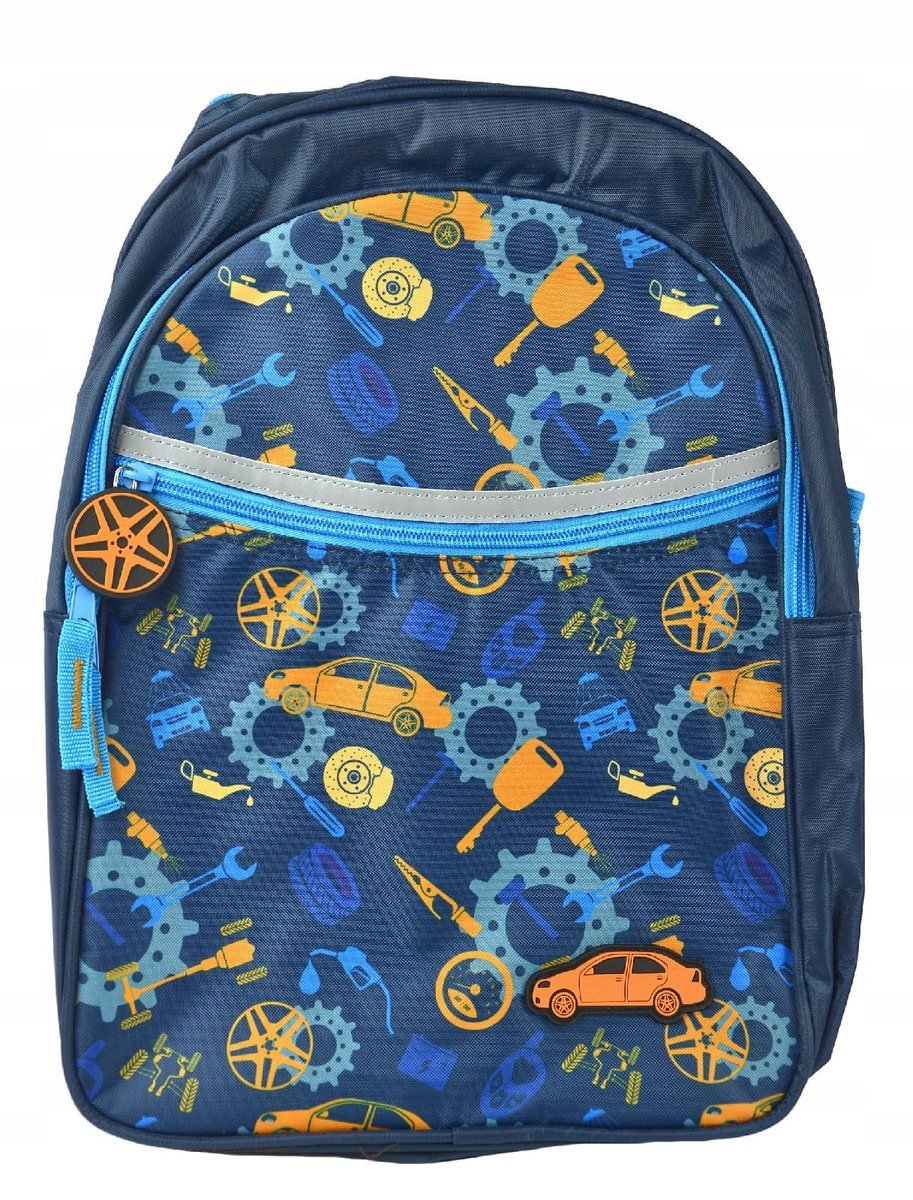 PLECAK SZKOLNY CHŁOPIĘCY MOTORYZACJA 39x26x17cm