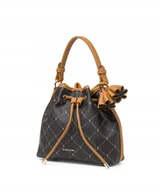 Torebki damskie - Torebka Damska Worek Na Ramię Mała Ekoskóra Puccini Brązowa Blxp0054S-2 - miniaturka - grafika 1