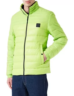 BOSS Męska kurtka pikowana Oden z logo silikonowym, Bright Green329, 56 - Kurtki męskie - miniaturka - grafika 1