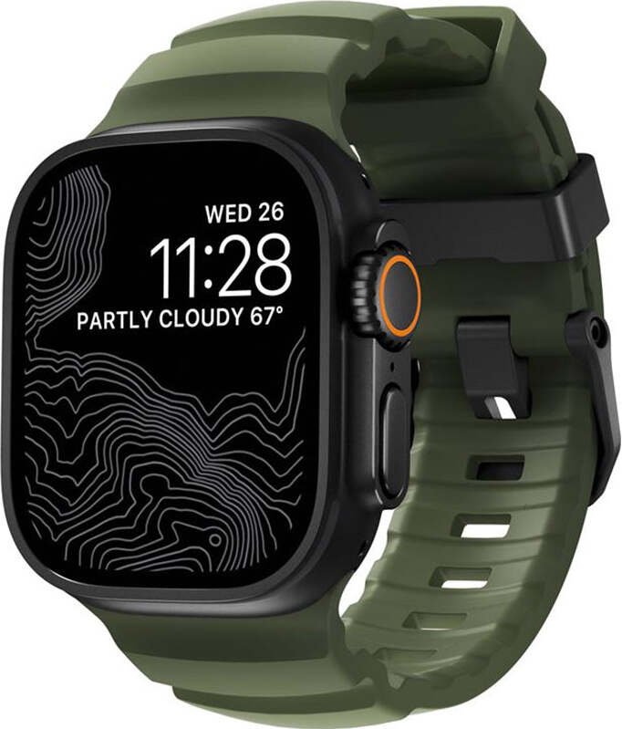 Nomad Pasek Rocky Point Band do Apple Watch 49/46/45/44 mm, ciemnozielony