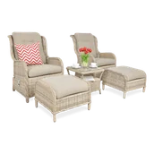 Meble ogrodowe - Zestaw wypoczynkowy SIENNA DUO PREMIUM Beige - miniaturka - grafika 1