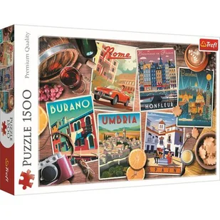 Puzzle 1500 Podróże po Europie TREFL - Puzzle - miniaturka - grafika 1