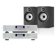 Zestawy stereo - Rotel A11 Tribute (srebrny) + CD11 Tribute (srebrny) + 606 S3 (czarny) - miniaturka - grafika 1