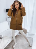 Kurtki damskie - Kurtka damska pikowana LETLIS kamelowa Dstreet TY3245-XL/42 - miniaturka - grafika 1