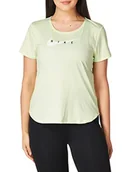 Koszulki i topy damskie - Nike Damska koszulka Swoosh Run Barely Volt/Reflective Silv L - miniaturka - grafika 1