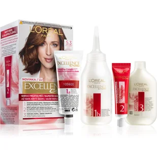 Loreal Paris Paris Excellence Creme farba do włosów odcień 5.3 Natural Golden Brown - Farby do włosów i szampony koloryzujące - miniaturka - grafika 1