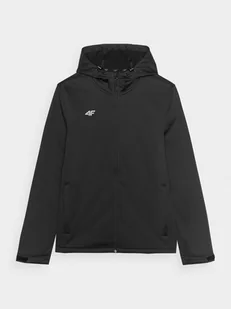 4F Kurtka softshell wiatroodporna membrana 5 000 męska - czarna 3XL - Kurtki i kamizelki sportowe męskie - miniaturka - grafika 1