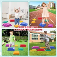 Zabawki interaktywne dla dzieci - Kamienie do balansowania, zestaw 6 kamieni dla dzieci, kamienie do balansow - miniaturka - grafika 1