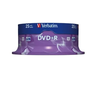 Płyta DVD+R 4,7gb x16 VERBATIM cake 25szt -ver43500- - Nośniki danych - miniaturka - grafika 1